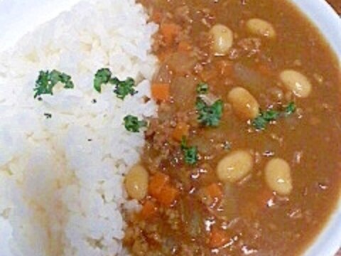 大豆入り キーマカレー